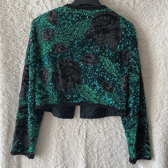 RARE Beaded Indian Head Sequined Jacket - Picture 7 of 17